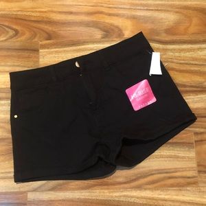 Black high waisted shorts